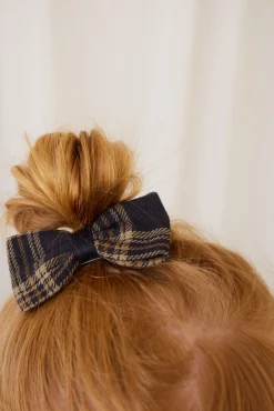 Organic Cotton Desiree Bow - Woodland Check