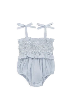 Organic Cotton Desiree Playsuit - Petite Check