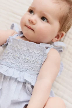 Organic Cotton Desiree Playsuit - Petite Check