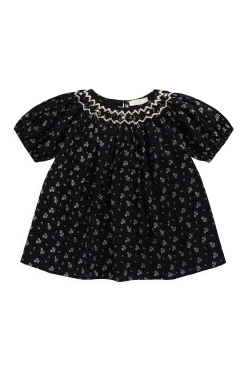 Organic Cotton Dominique Dress - Maisie Navy