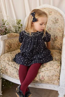 Organic Cotton Dominique Dress - Maisie Navy