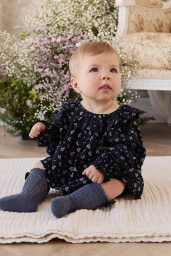 Organic Cotton Dominique Top - Maisie Navy