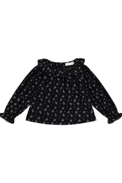 Organic Cotton Dominique Top - Maisie Navy