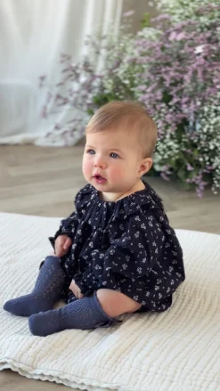 Organic Cotton Dominique Top - Maisie Navy