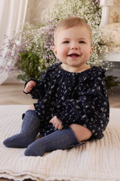 Organic Cotton Dominique Top - Maisie Navy