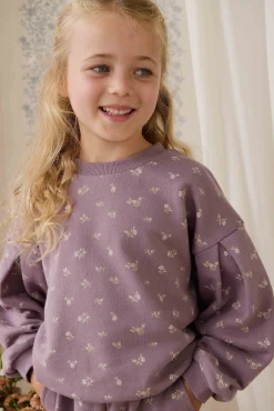 Organic Cotton Elara Sweatshirt - Isla Plum