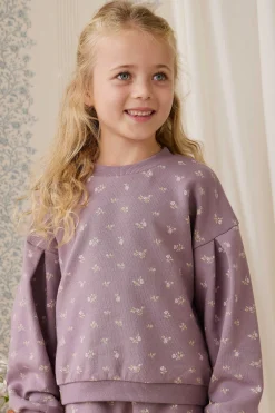 Organic Cotton Elara Sweatshirt - Isla Plum