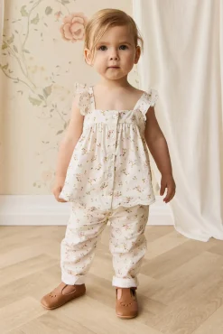 Organic Cotton Elodie Pant - Bianca Antique