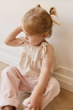 Organic Cotton Emmeline Top - Posy Garden Pink