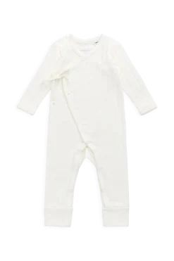 Organic Cotton Estelle Onepiece - Sweet Heart Pointelle Parchment