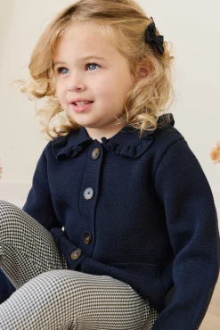 Organic Cotton Everyday Legging - Dash Gingham Navy