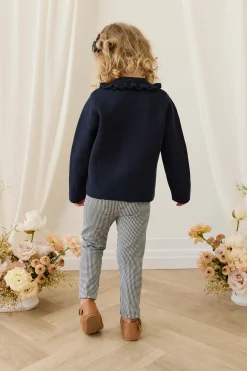 Organic Cotton Everyday Legging - Dash Gingham Navy