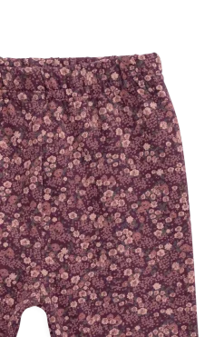 Organic Cotton Everyday Legging - Fig Floral
