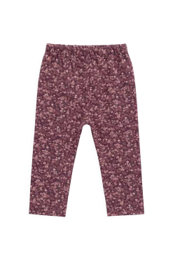 Organic Cotton Everyday Legging - Fig Floral