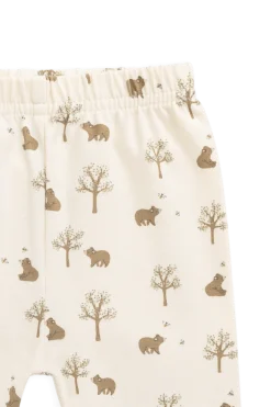 Organic Cotton Everyday Legging - Honey Bear Cloud