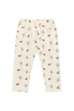 Organic Cotton Everyday Legging - Honey Bear Cloud