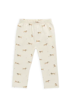 Organic Cotton Everyday Legging - Play Ball Cassava