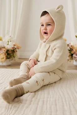 Organic Cotton Everyday Legging - Play Ball Cassava