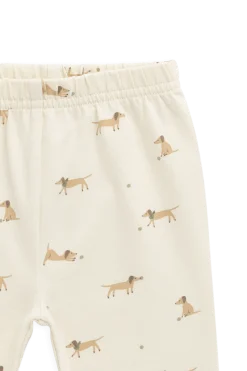 Organic Cotton Everyday Legging - Play Ball Cassava