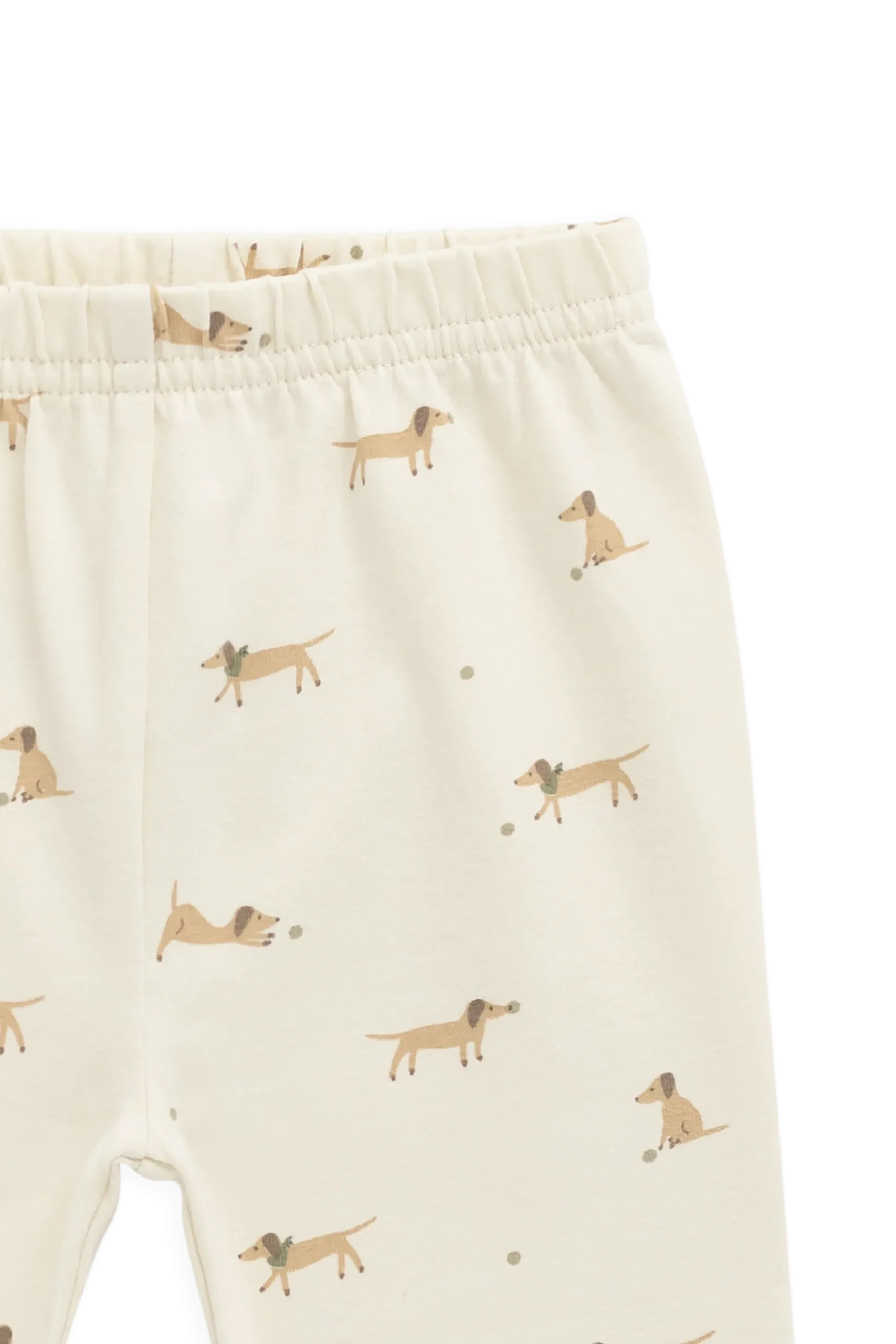 Organic Cotton Everyday Legging - Play Ball Cassava