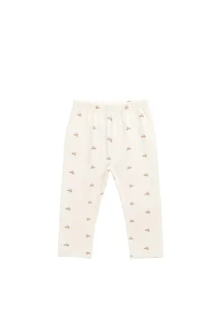 Organic Cotton Everyday Legging - Forest Night Acorns