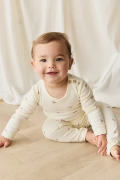 Organic Cotton Everyday Legging - Forest Night Acorns