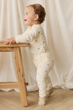 Organic Cotton Everyday Legging - Forest Night Acorns