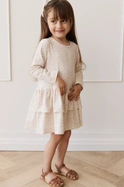 Organic Cotton Fayette Dress - Posy Garden Pink