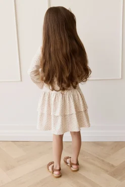 Organic Cotton Fayette Dress - Posy Garden Pink