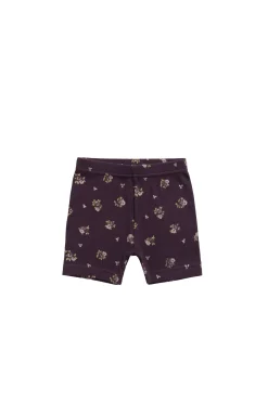 Organic Cotton Fine Rib Everyday Bike Short - Simone Huckleberry