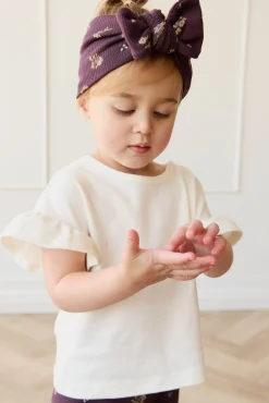 Organic Cotton Fine Rib Headband - Simone Huckleberry
