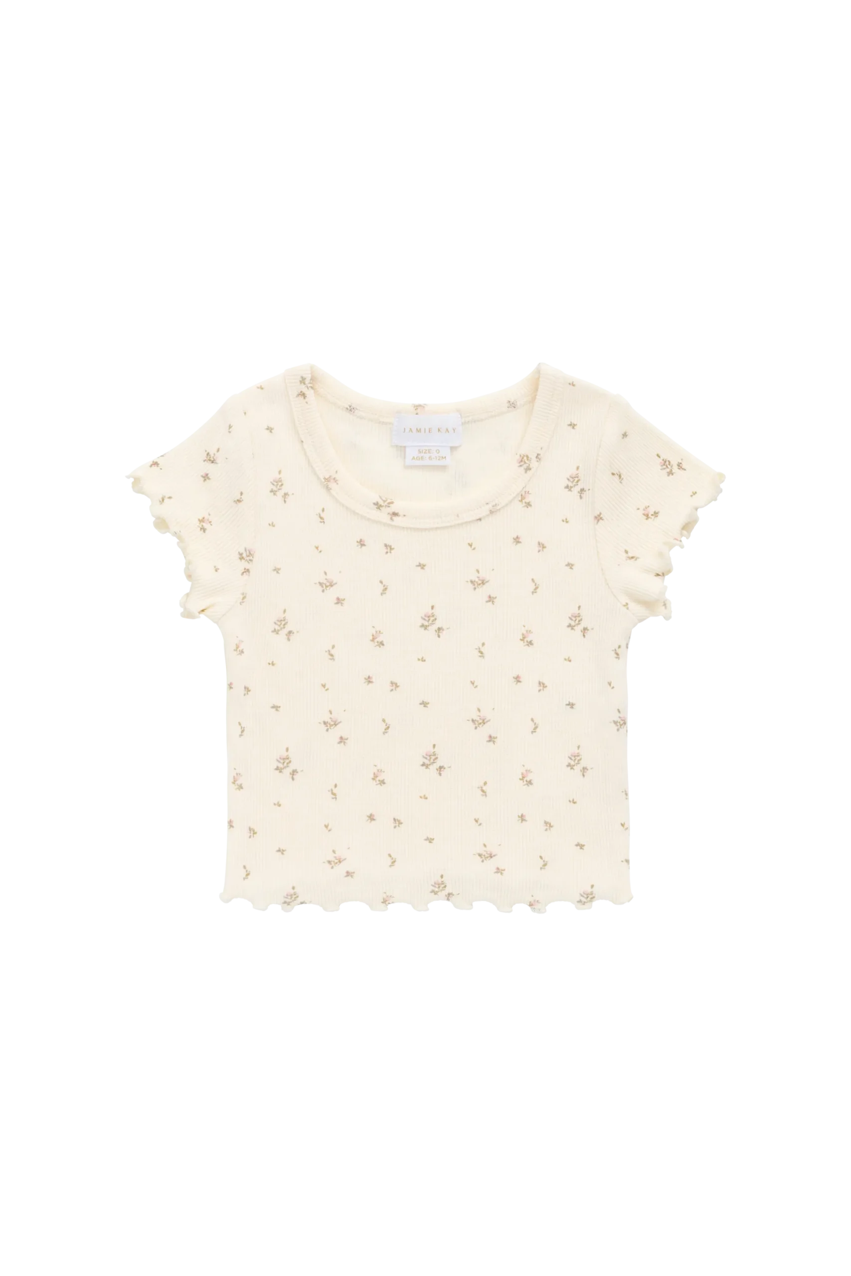 Organic Cotton Fine Rib Ines Top - Dina Antique
