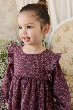 Organic Cotton Frankie Dress - Fig Floral