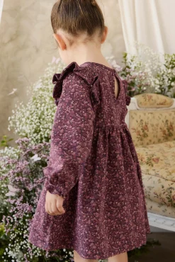 Organic Cotton Frankie Dress - Fig Floral