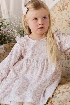 Organic Cotton Frankie Dress - Posy Milk