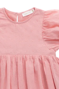 Organic Cotton Frannie Dress - Swiss Pink