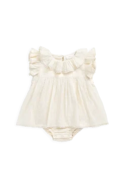 Organic Cotton Frannie Playsuit-Parchment