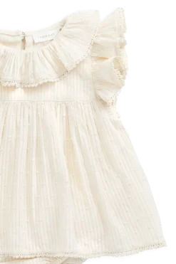 Organic Cotton Frannie Playsuit-Parchment
