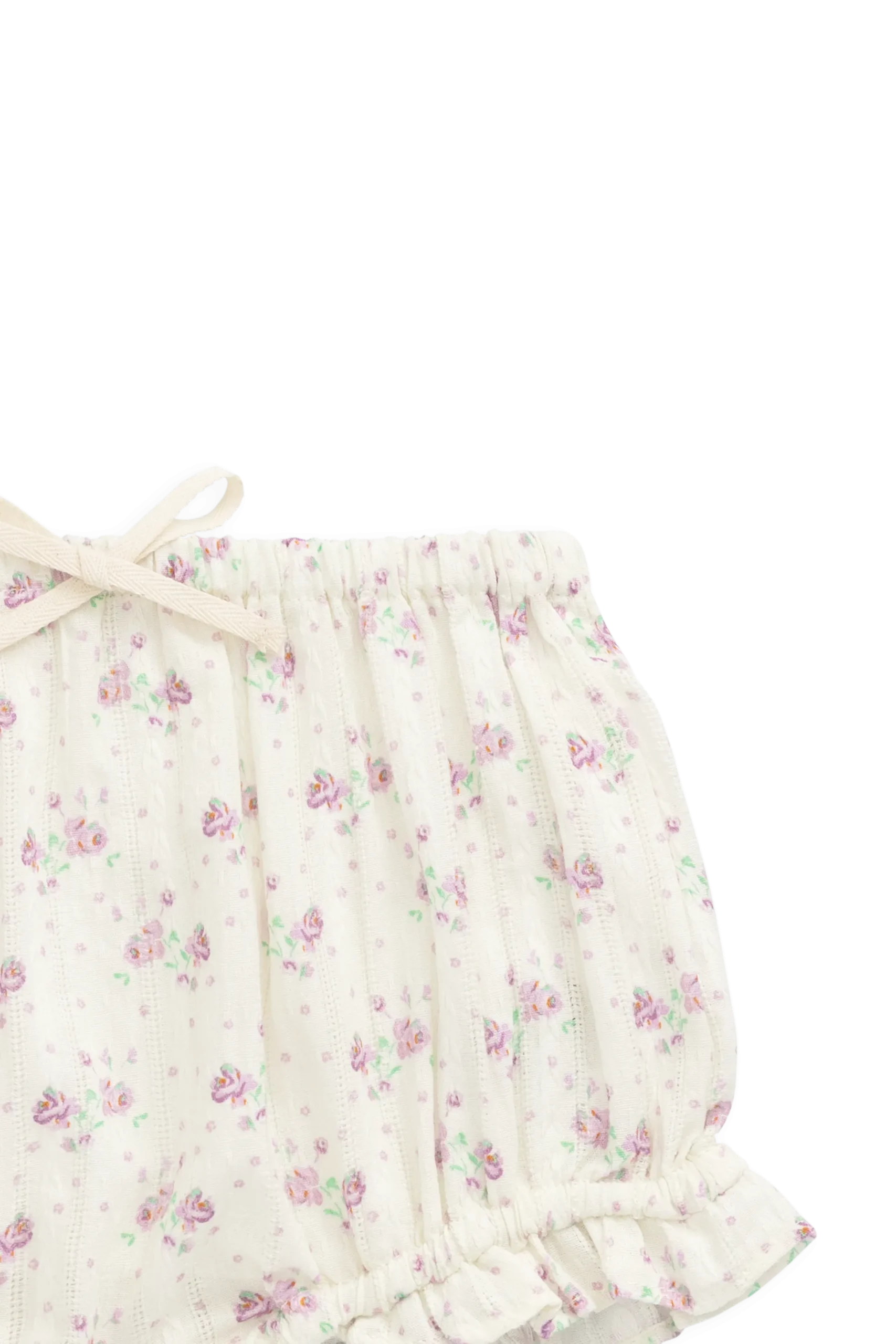 Organic Cotton Frill Bloomer - Molly Lilac