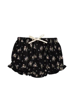 Organic Cotton Frill Bloomer - Cassie Caviar