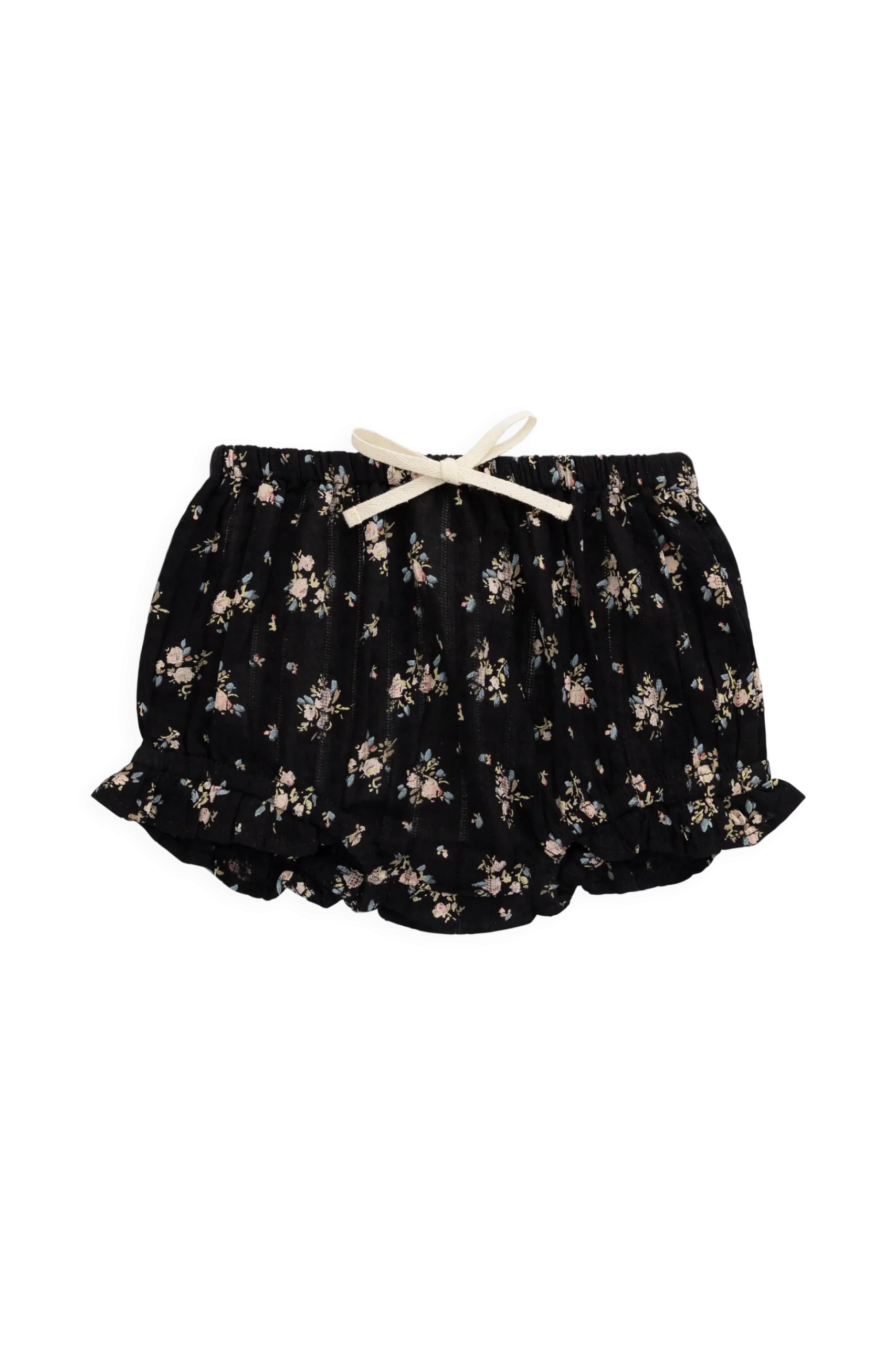 Organic Cotton Frill Bloomer - Cassie Caviar