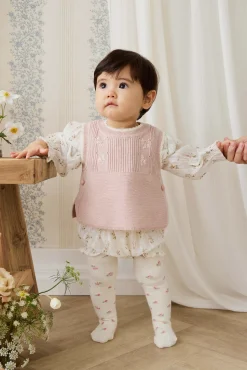 Organic Cotton Frill Bloomer - Josepha Egret
