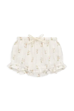Organic Cotton Frill Bloomer - Josepha Egret