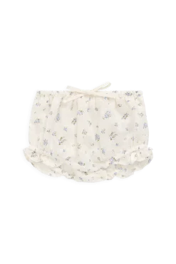 Organic Cotton Frill Bloomer - Juniper Fields Blue