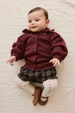 Organic Cotton Frill Bloomer - Woodland Check
