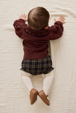 Organic Cotton Frill Bloomer - Woodland Check