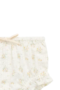 Organic Cotton Frill Bloomer-Justine Parchment