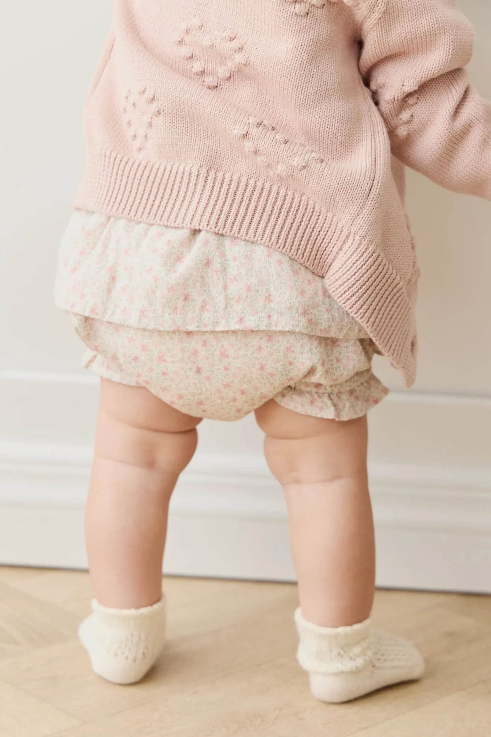 Organic Cotton Frill Bloomer - Claudette Rose