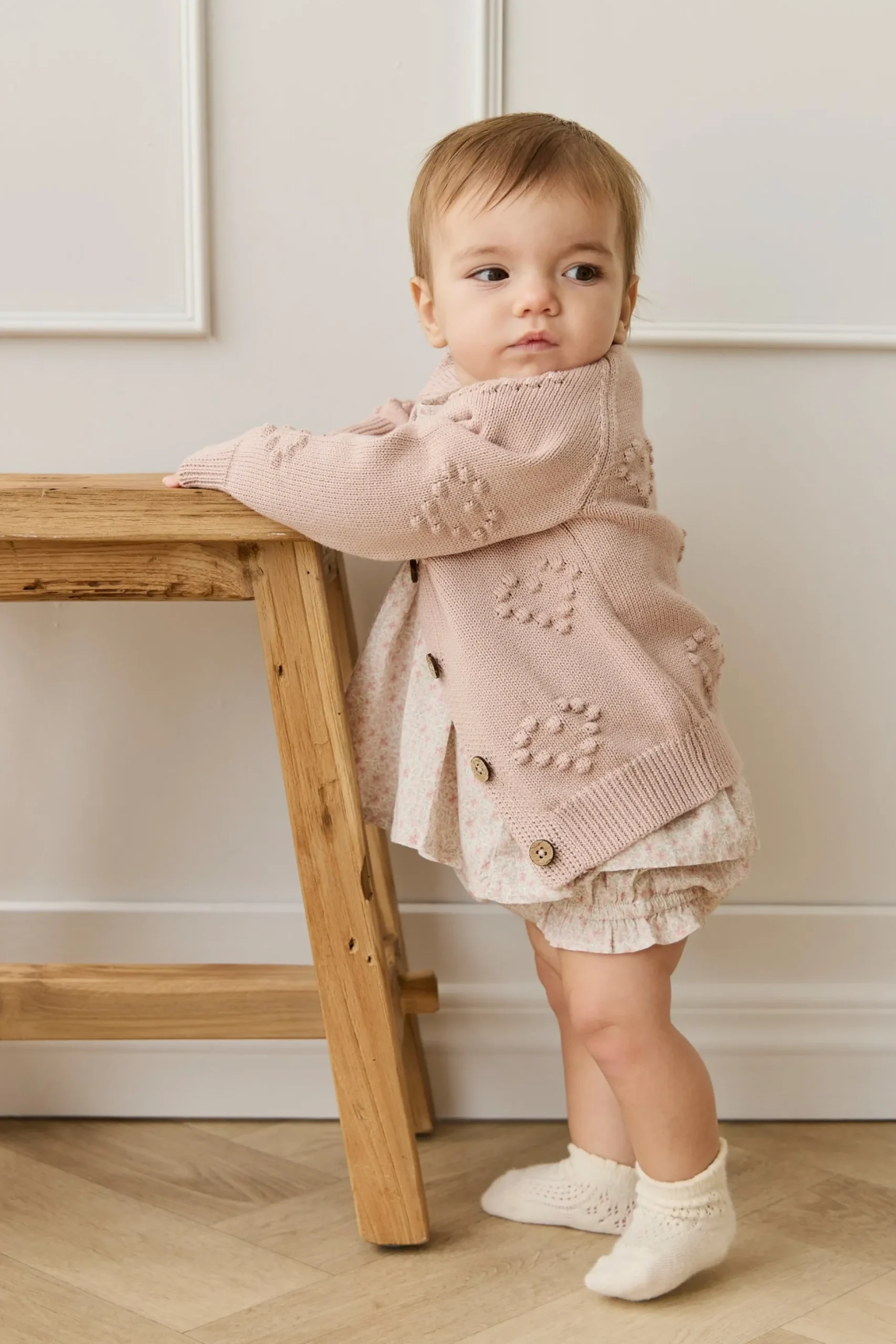 Organic Cotton Frill Bloomer - Claudette Rose