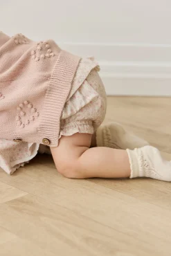 Organic Cotton Frill Bloomer - Claudette Rose